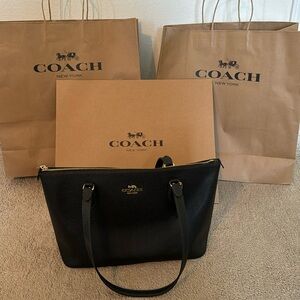 Black Coach Tote